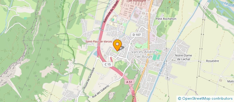 localisation de l'entreprise MONSIEUR NICOLAS BELIE  VARCES-ALLIERES-ET-RISSET