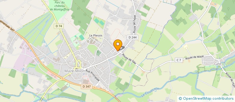 localisation de l'entreprise MONSIEUR NICOLAS BELLAMY  MAZE-MILON