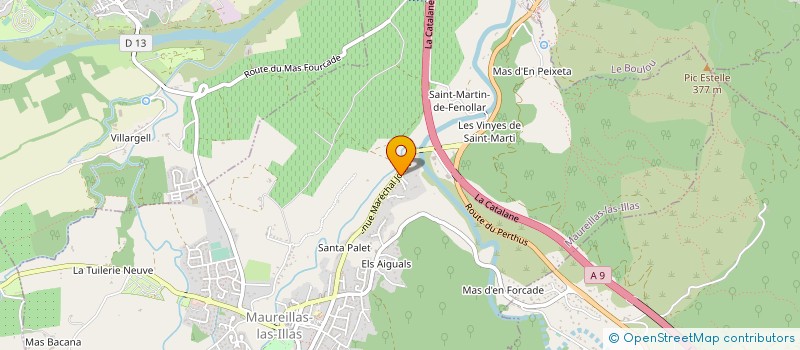 localisation de l'entreprise MONSIEUR NICOLAS BELLANGER  MAUREILLAS-LAS-ILLAS