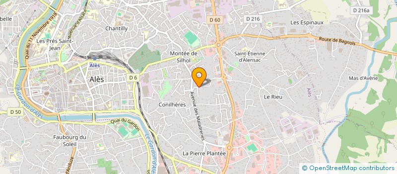 localisation de l'entreprise MONSIEUR NICOLAS BELLARD  ALES