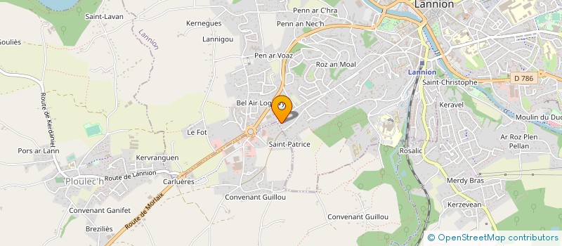 localisation de l'entreprise MONSIEUR NICOLAS BELLEC  PLOULEC'H