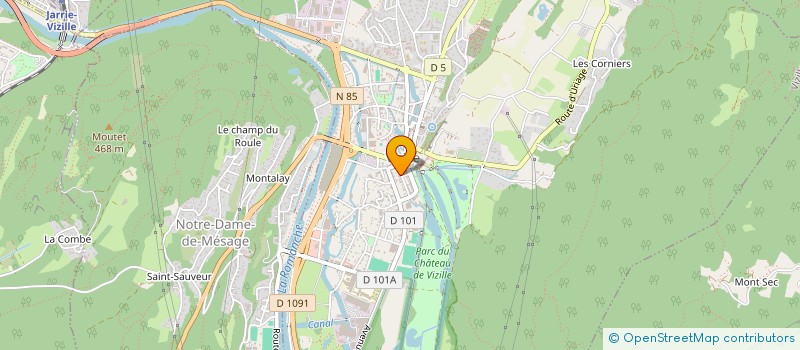 localisation de l'entreprise MONSIEUR NICOLAS BELLET à VIZILLE