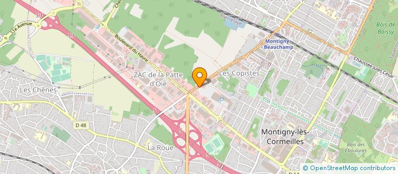 localisation de l'entreprise MONSIEUR NICOLAS BELLEVUE  HERBLAY-SUR-SEINE