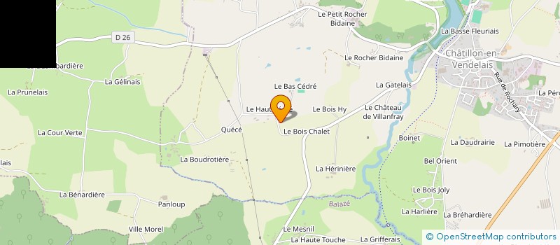 localisation de l'entreprise MONSIEUR NICOLAS BELLIER  CHATILLON-EN-VENDELAIS