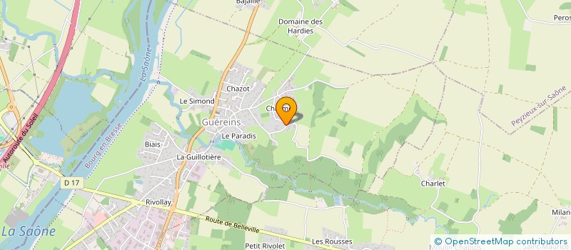 localisation de l'entreprise MONSIEUR NICOLAS BELLOD  GUEREINS