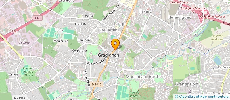 localisation de l'entreprise MONSIEUR NICOLAS BELOUGNE  GRADIGNAN