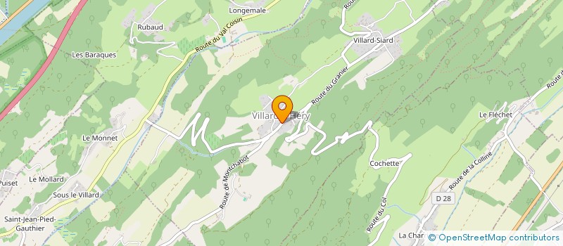 localisation de l'entreprise MONSIEUR NICOLAS BENARD  VILLARD-D'HERY