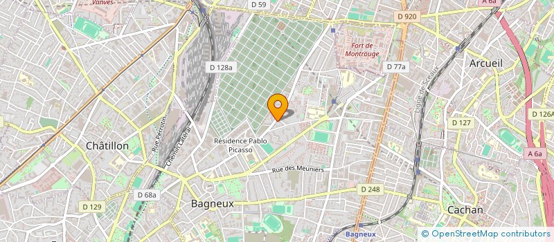 localisation de l'entreprise MONSIEUR NICOLAS BENARD à BAGNEUX