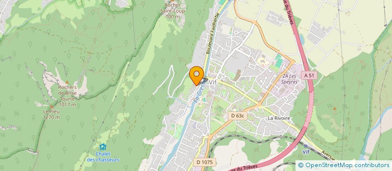 localisation de l'entreprise MONSIEUR NICOLAS BENETTI  VIF