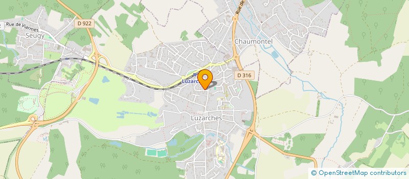 localisation de l'entreprise MONSIEUR NICOLAS BENMEZIANE  LUZARCHES