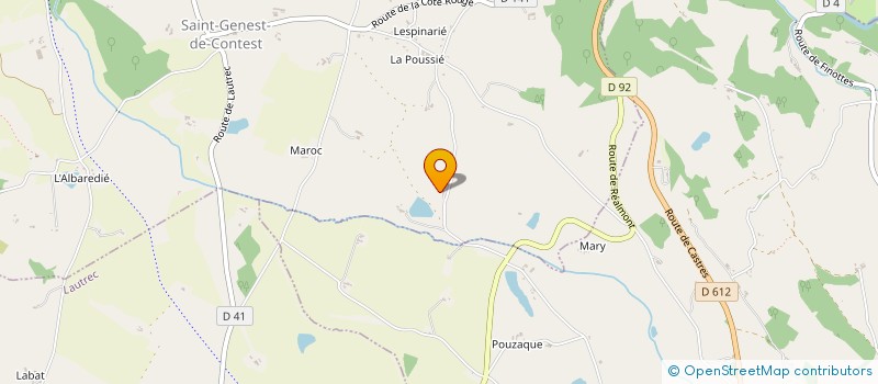 localisation de l'entreprise MONSIEUR NICOLAS BENOIT  SAINT-GENEST-DE-CONTEST