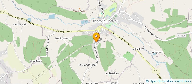 localisation de l'entreprise MONSIEUR NICOLAS BENSA  BLANGY-LE-CHATEAU