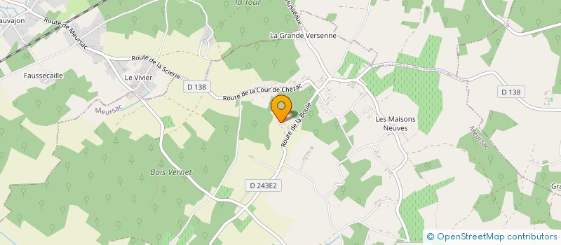 localisation de l'entreprise MONSIEUR NICOLAS BERARD  MEURSAC