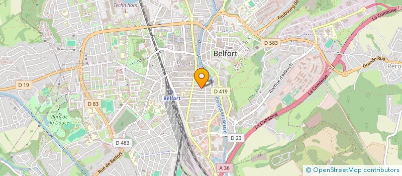 localisation de l'entreprise MONSIEUR NICOLAS BERGER  BELFORT