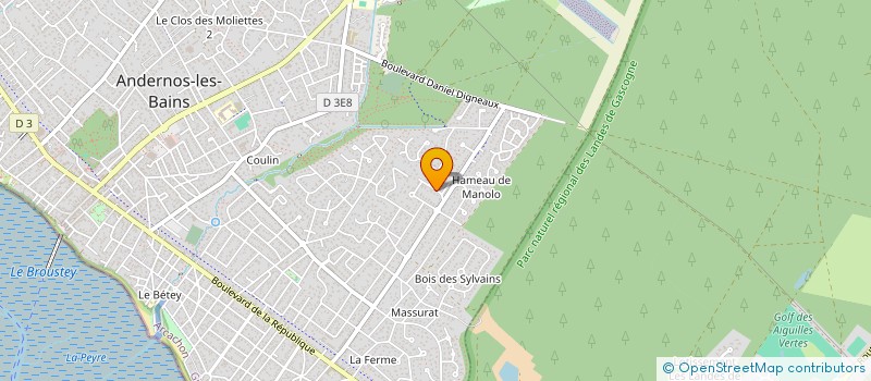 localisation de l'entreprise MONSIEUR NICOLAS BERNARD  ANDERNOS-LES-BAINS