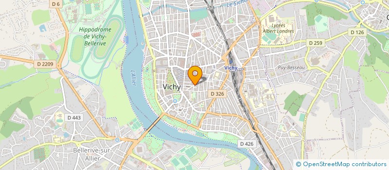 localisation de l'entreprise MONSIEUR NICOLAS BERNARD à VICHY
