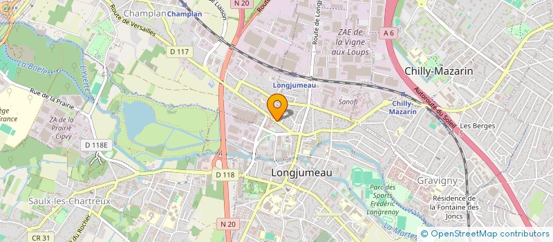 localisation de l'entreprise MONSIEUR NICOLAS BERNARD à LONGJUMEAU