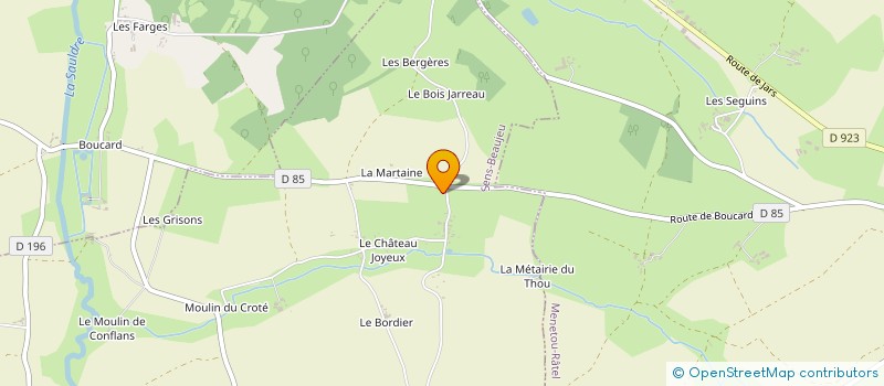 localisation de l'entreprise MONSIEUR NICOLAS BERNARD  SENS-BEAUJEU