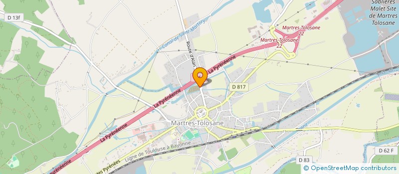 localisation de l'entreprise MONSIEUR NICOLAS BERNIE  MARTRES-TOLOSANE
