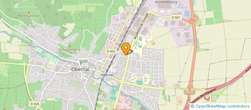 localisation de l'entreprise MONSIEUR NICOLAS BERNIER  OBERNAI