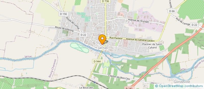 localisation de l'entreprise MONSIEUR NICOLAS BERNIER à JARNAC