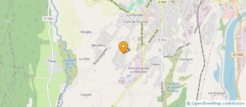 localisation de l'entreprise MONSIEUR NICOLAS BERNIGAUD  BELLEY