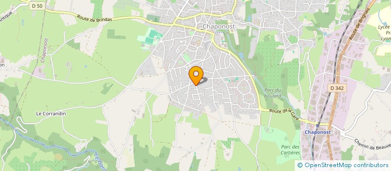 localisation de l'entreprise MONSIEUR NICOLAS BERNOLLIN  CHAPONOST