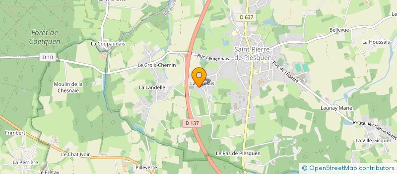 localisation de l'entreprise MONSIEUR NICOLAS BERTHE  MESNIL ROC'H