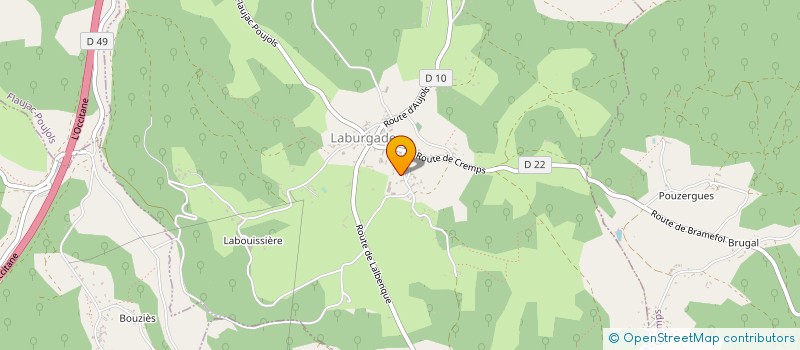 localisation de l'entreprise MONSIEUR NICOLAS BERTHIE  LABURGADE