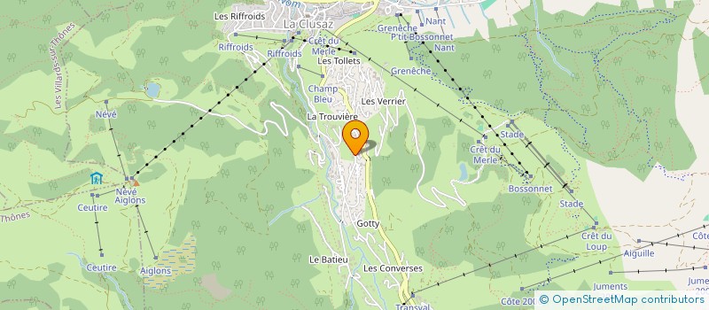 localisation de l'entreprise MONSIEUR NICOLAS BERTHIER à LA CLUSAZ