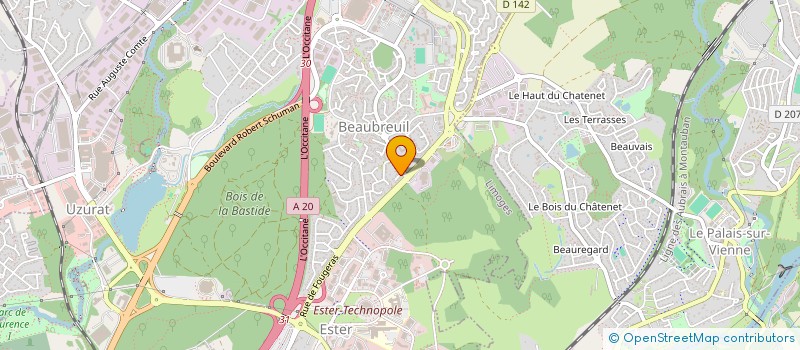 localisation de l'entreprise MONSIEUR NICOLAS BERTHON à LIMOGES