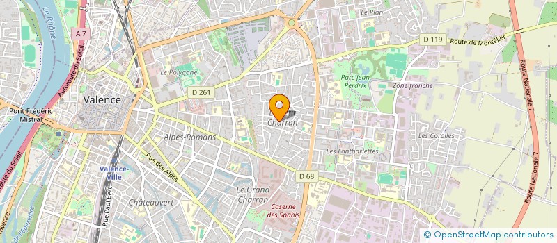 localisation de l'entreprise MONSIEUR NICOLAS BERTIN à VALENCE