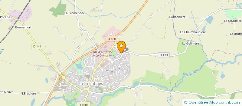 localisation de l'entreprise MONSIEUR NICOLAS BERTIN  TREMENTINES