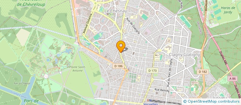 localisation de l'entreprise MONSIEUR NICOLAS BERTIN-MOUROT  LE CHESNAY-ROCQUENCOURT