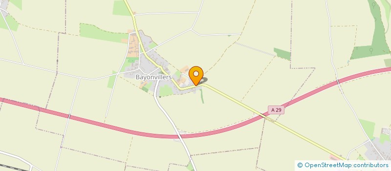 localisation de l'entreprise MONSIEUR NICOLAS BERTON  BAYONVILLERS