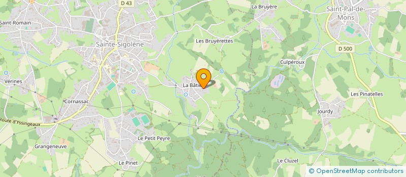 localisation de l'entreprise MONSIEUR NICOLAS BERTRAND  SAINTE-SIGOLENE