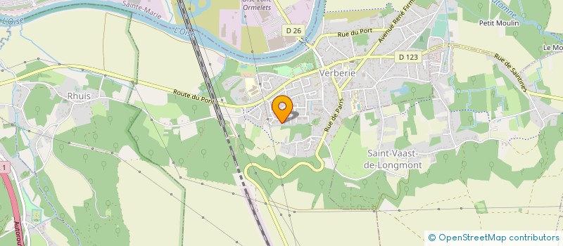 localisation de l'entreprise MONSIEUR NICOLAS BERTRON  MONCHY-HUMIERES