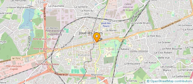 localisation de l'entreprise MONSIEUR NICOLAS BESNIER  JOUE-LES-TOURS