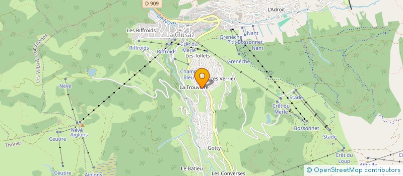 localisation de l'entreprise MONSIEUR NICOLAS BETEMPS à LA CLUSAZ