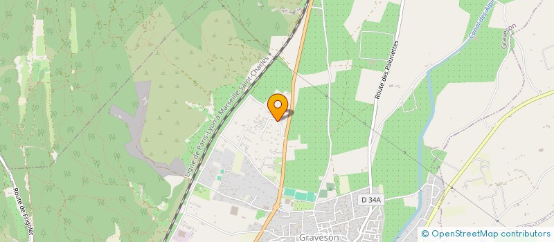 localisation de l'entreprise MONSIEUR NICOLAS BETTINELLI  GRAVESON