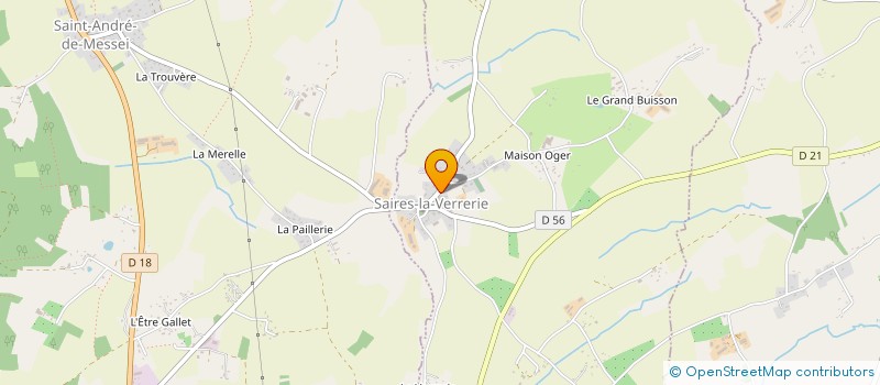 localisation de l'entreprise MONSIEUR NICOLAS BETTON à SAIRES-LA-VERRERIE