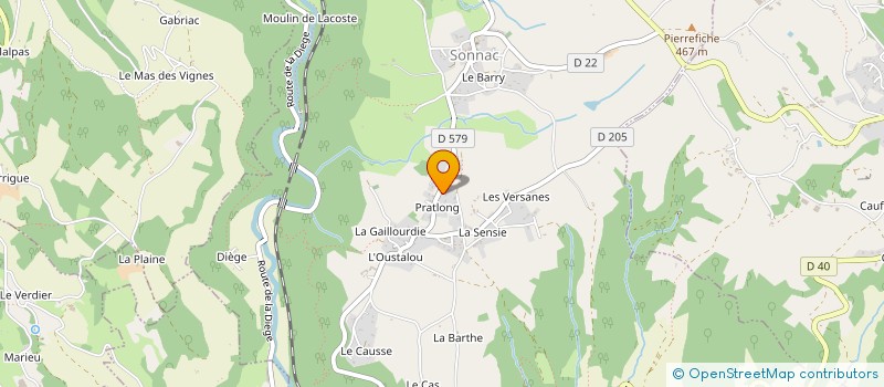 localisation de l'entreprise MONSIEUR NICOLAS BEZELGUES à SONNAC