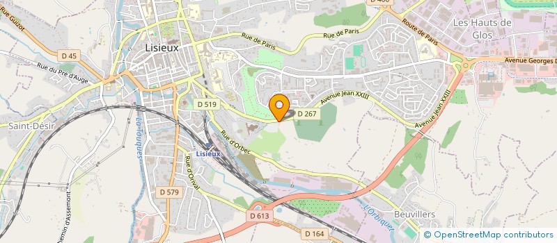 localisation de l'entreprise MONSIEUR NICOLAS BEZIER à LISIEUX