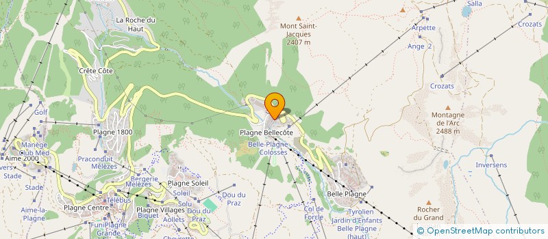 localisation de l'entreprise MONSIEUR NICOLAS BIANCHI  LA PLAGNE TARENTAISE
