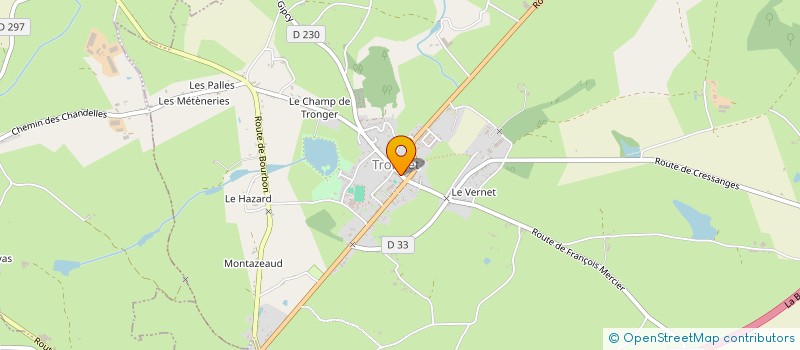 localisation de l'entreprise MONSIEUR NICOLAS BICHET  CRESSANGES