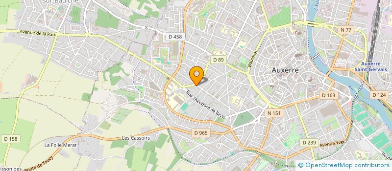 localisation de l'entreprise MONSIEUR NICOLAS BIDOIS  AUXERRE