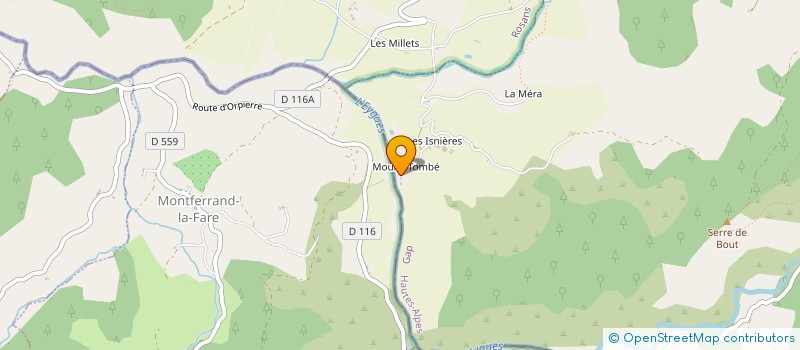 localisation de l'entreprise MONSIEUR NICOLAS BIDON  SAINT-ANDRE-DE-ROSANS