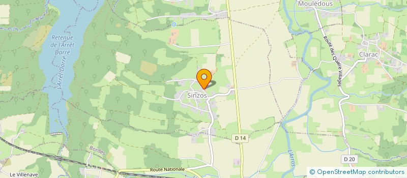 localisation de l'entreprise MONSIEUR NICOLAS BIELECKI  SINZOS