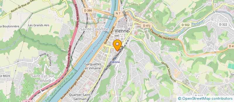 localisation de l'entreprise MONSIEUR NICOLAS BIEUVELET  VIENNE