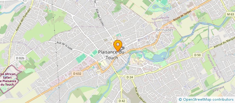 localisation de l'entreprise MONSIEUR NICOLAS BIGNAUX  PLAISANCE-DU-TOUCH